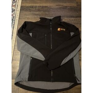 Cintas 2XL Men's ESTES Coat Black Gray Logo Water & Wind Resistant